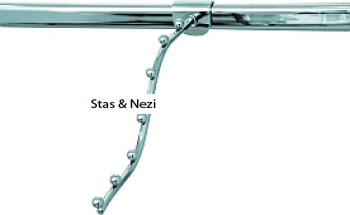 Hook spiral with 7 balls to front pipe
