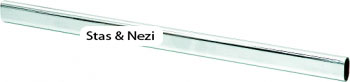Oval chrome tube 30h15/3000mm